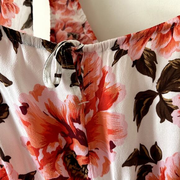 Old Navy Waist-Defined Sleeveless Printed Crepe Midi Dress Size XXL Tall Floral - Picture 7 of 11